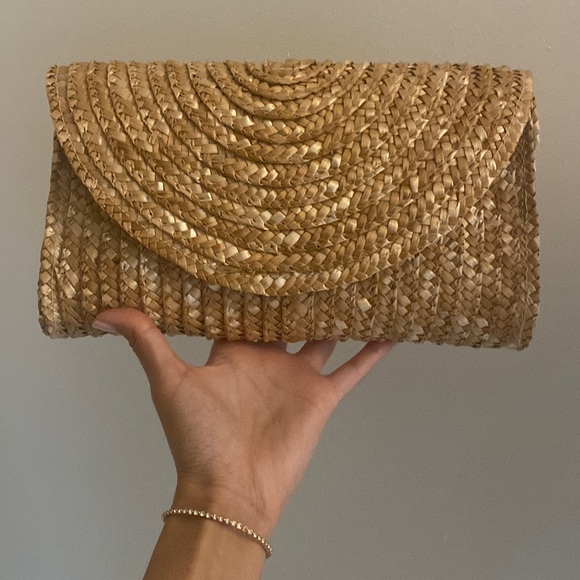 Handbags - FRENCH STRAW CLUTCH BAG